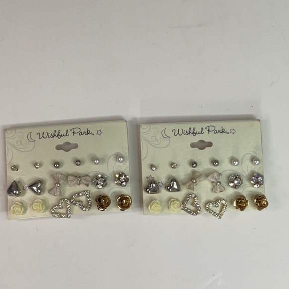 Wishful Park Earring Set with Gold and Silver Tones - Picture 1 of 3